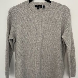 Theory Grey Cashmere Sweater, Size Medium